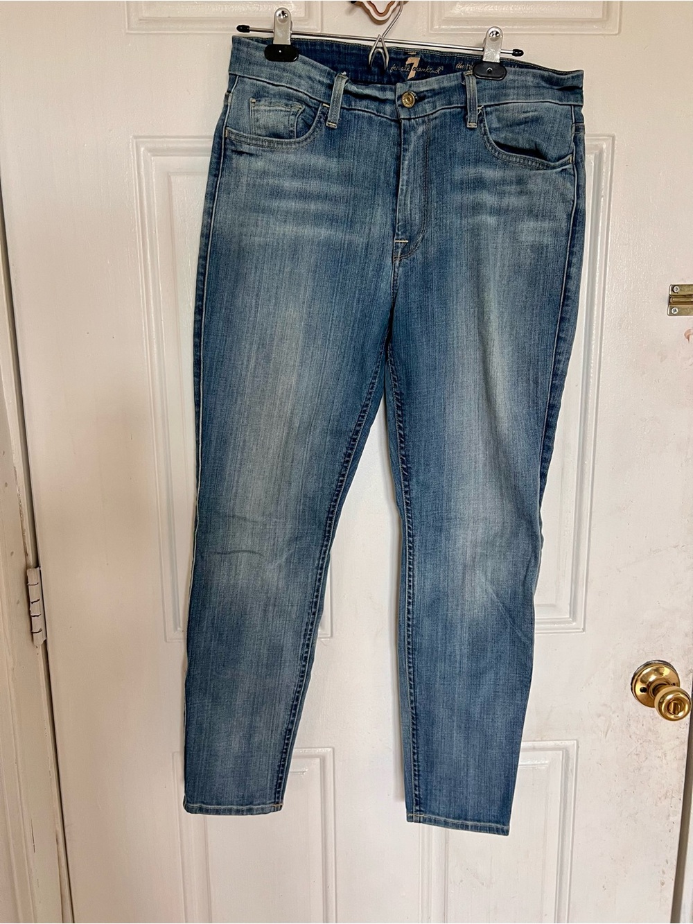 7FAM | High Waist Ankle Skinny Jeans